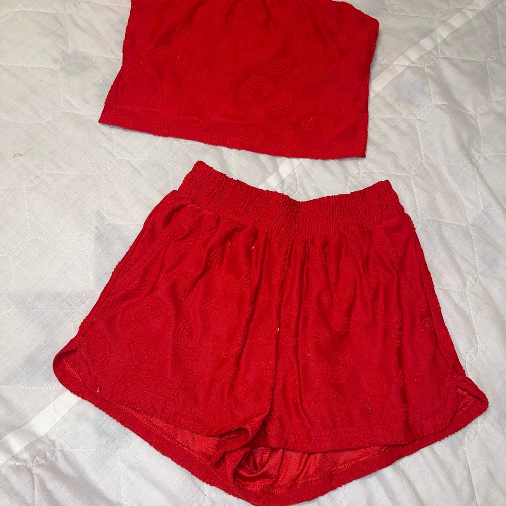 No Boundaries Red Women's Cropped Tube Top